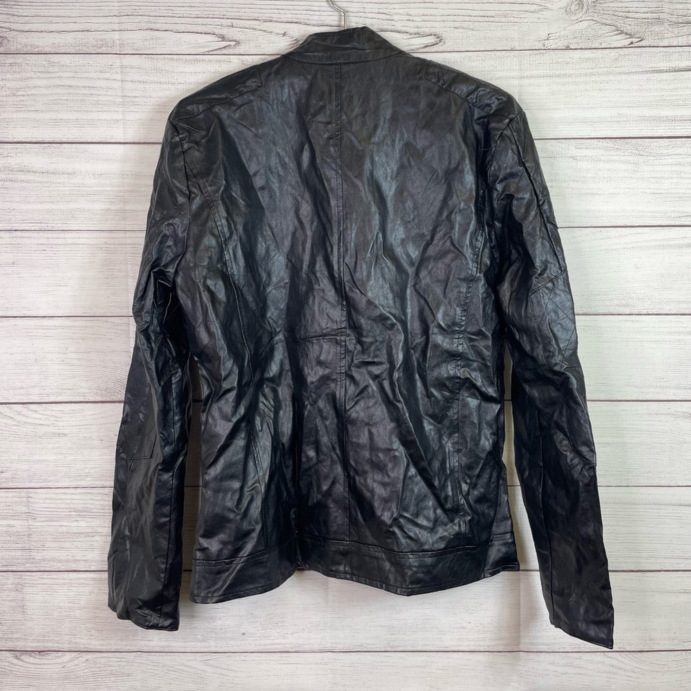 NWT Men’s AOWOFS Faux Leather Jacket - Picture 2 of 8